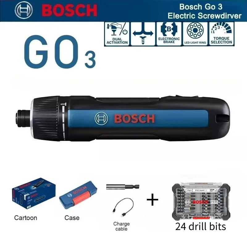 Power Tools Professional - Bosch GO 3 Electric Screwdriver Set